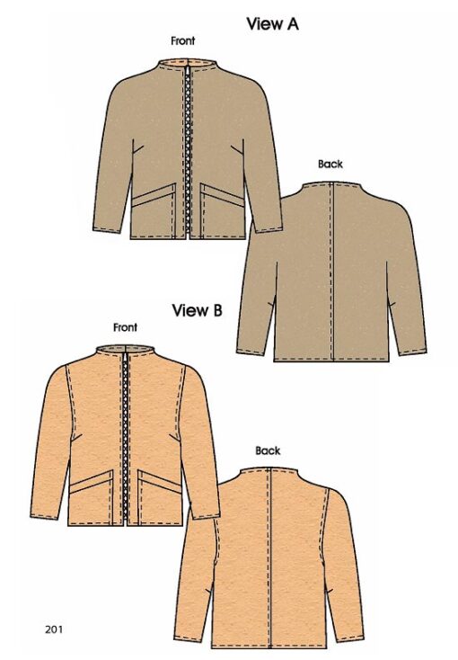 zip front jacket