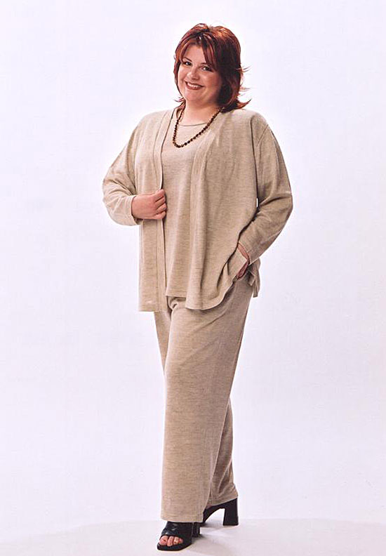 Sweater Twin Set, Flat Front Pant