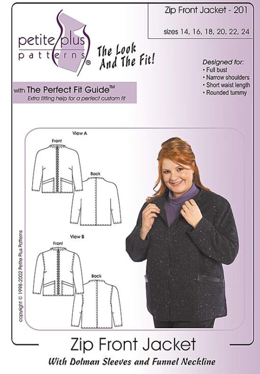 zip front jacket pattern