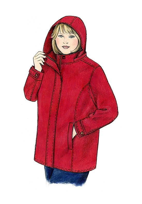 Illustration, Petite Plus Patterns 251, Walking Jacket